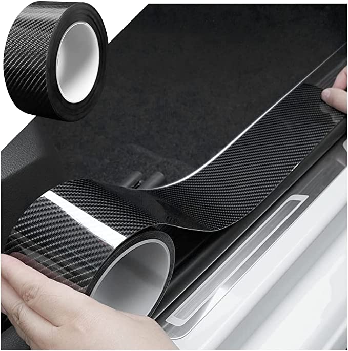 Car High Gloss Anti Scratch Black Carbon Fiber Paint Protection Film Tape - zeetas
