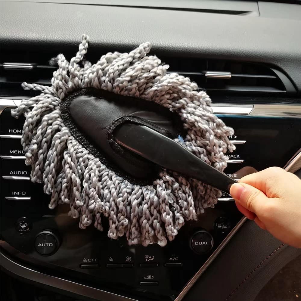 Car Duster Brush, 8 cm, Multipurpose Scratch-Free Cleaning Tool for Home and Auto - zeetas