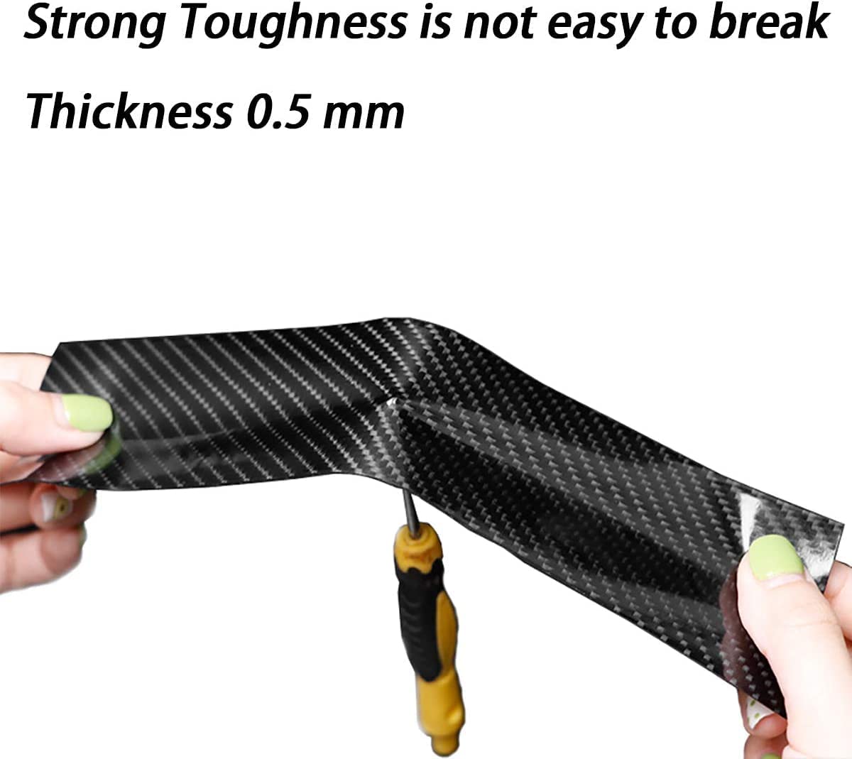 Car High Gloss Anti Scratch Black Carbon Fiber Paint Protection Film Tape - zeetas