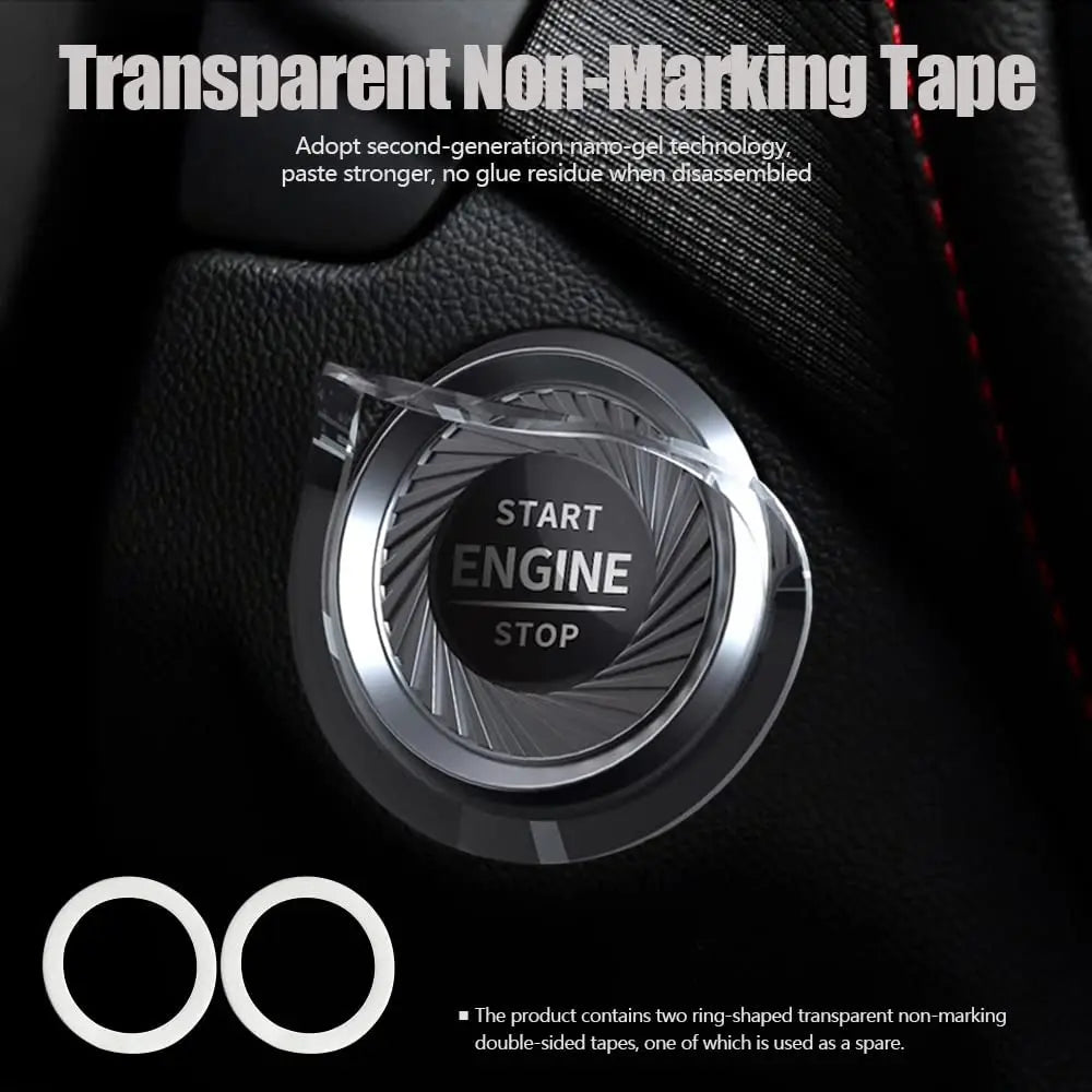 Car Start Stop Button Cover Creative Engine Start Stop Button Cover - zeetas