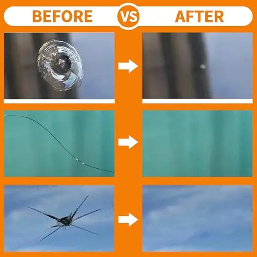 Car Windscreen Crack Repair Kit with Durable Resin - zeetas