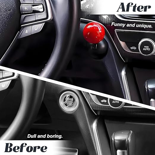 ZEETAS Car Push Start Stop Button Metal Joystick for Push Start Stop Button All Cars