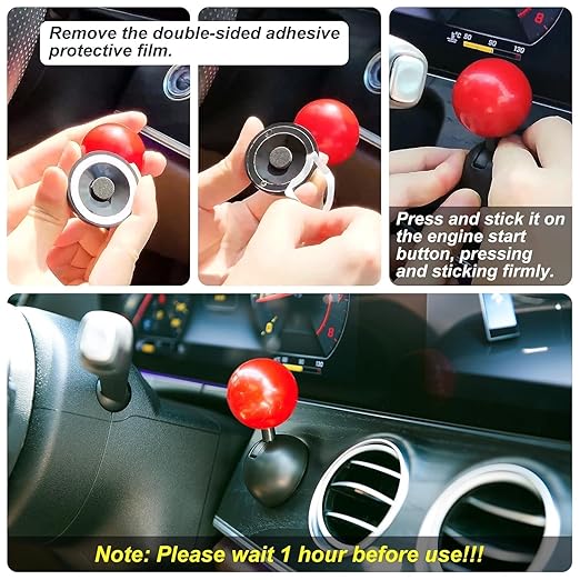 ZEETAS Car Push Start Stop Button Metal Joystick for Push Start Stop Button All Cars
