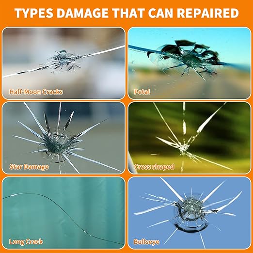 Car Windscreen Crack Repair Kit with Durable Resin - zeetas