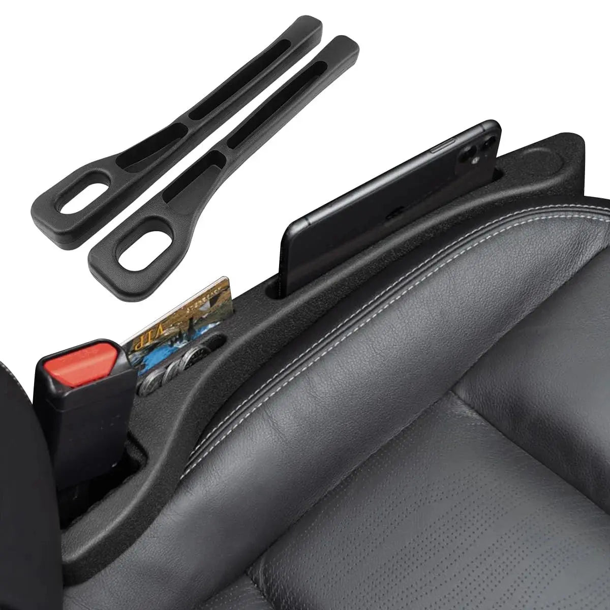 Car Seat Side Gap Filler Black, Car Seat Gap Plug Strip Filler Prevent Things from Dropping Pcs - 2 - zeetas