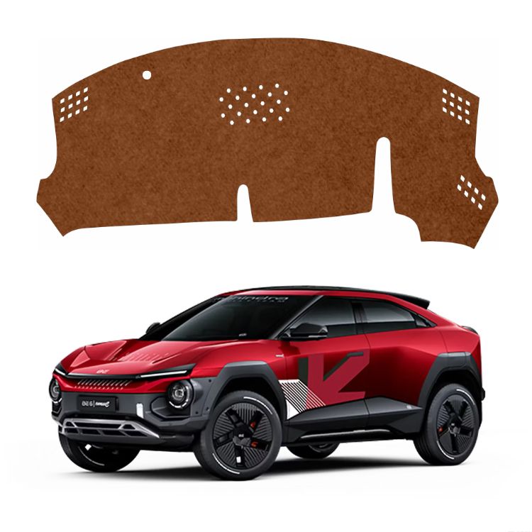 ZEETAS Mahindra BE6 FE 2025-2026 Car Dashboard Cover Brown Color Custom Fit Anti-Slip UV Protection Dashboard Mat
