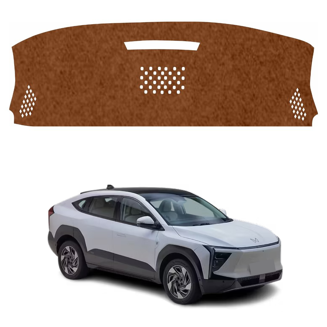 ZEETAS Mahindra XEV 9E 2025–2026 Car Dashboard Cover Brown Color Custom Fit Anti-Slip UV Protection Dashboard Mat