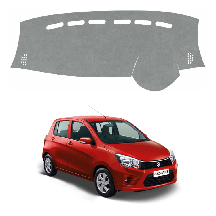 ZEETAS Maruti Suzuki Celerio 2017 To 2021Car Dashboard Cover Grey Color Custom Fit Anti-Slip UV Protection Dashboard Mat