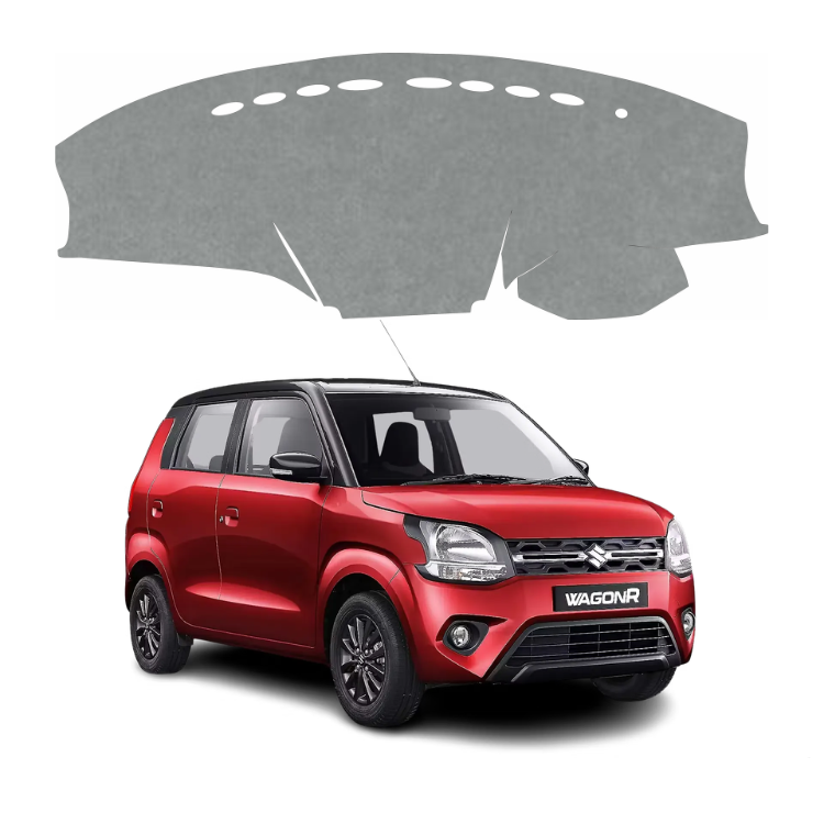 ZEETAS Maruti Suzuki Wagon-R 2019 To 2026 Car Dashboard Cover Black Color Custom Fit Anti-Slip UV Protection Dashboard Mat