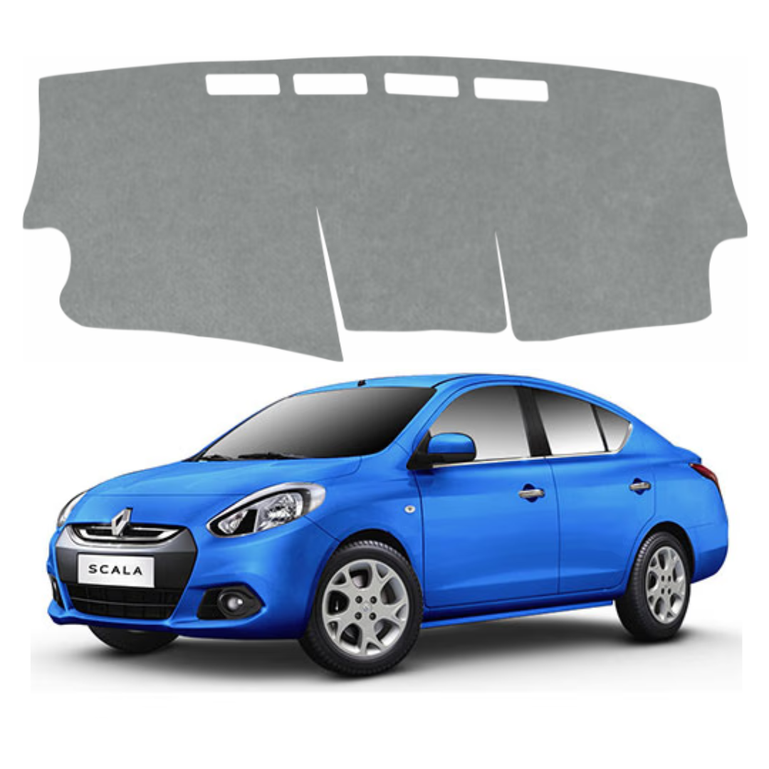 ZEETAS Renault Scala 2012 To 2017 Car Dashboard Cover Grey Color Custom Fit Anti-Slip UV Protection Dashboard Mat