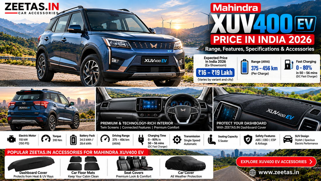 Mahindra XUV400 EV Price in India 2026 – Range, Features, Specifications & Accessories
