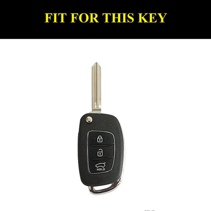 Premium Metal Key Cover for Hyundai Creta | Venue | Tucson | Alcazar | I20 | Grand I10 | Aura | Xcent | Accent | Exter
