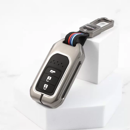 Premium Metal Alloy Car Key Cover | Compatible with Honda City, Civic, Jazz, Amaze, CR-V, WR-V, BR-V