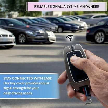 Premium Metal Alloy Car Key Cover | Compatible with Toyota Fortuner | Fortuner Legender | Innova Hycross | Invicto 3 Button Smart Key