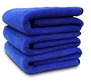 Multipurpose Microfiber 800 GSM Pack of 2-40cm x 40cm Cleaning Towel Microfibre Cloth Highly Absorbent Dust Towels for All Vehicles Bikes Cars Glass (Pack of 2)