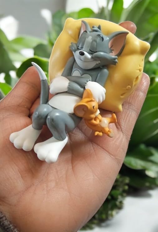 Tom & Jerry Cute Sleeping Car Interior Accessory-Cute Toy for car Dashboard and Table top zeetas