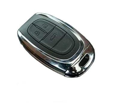 Premium Metal Key Cover Compatible with MG Gloster 3 Button Smart Key/Proximity Key