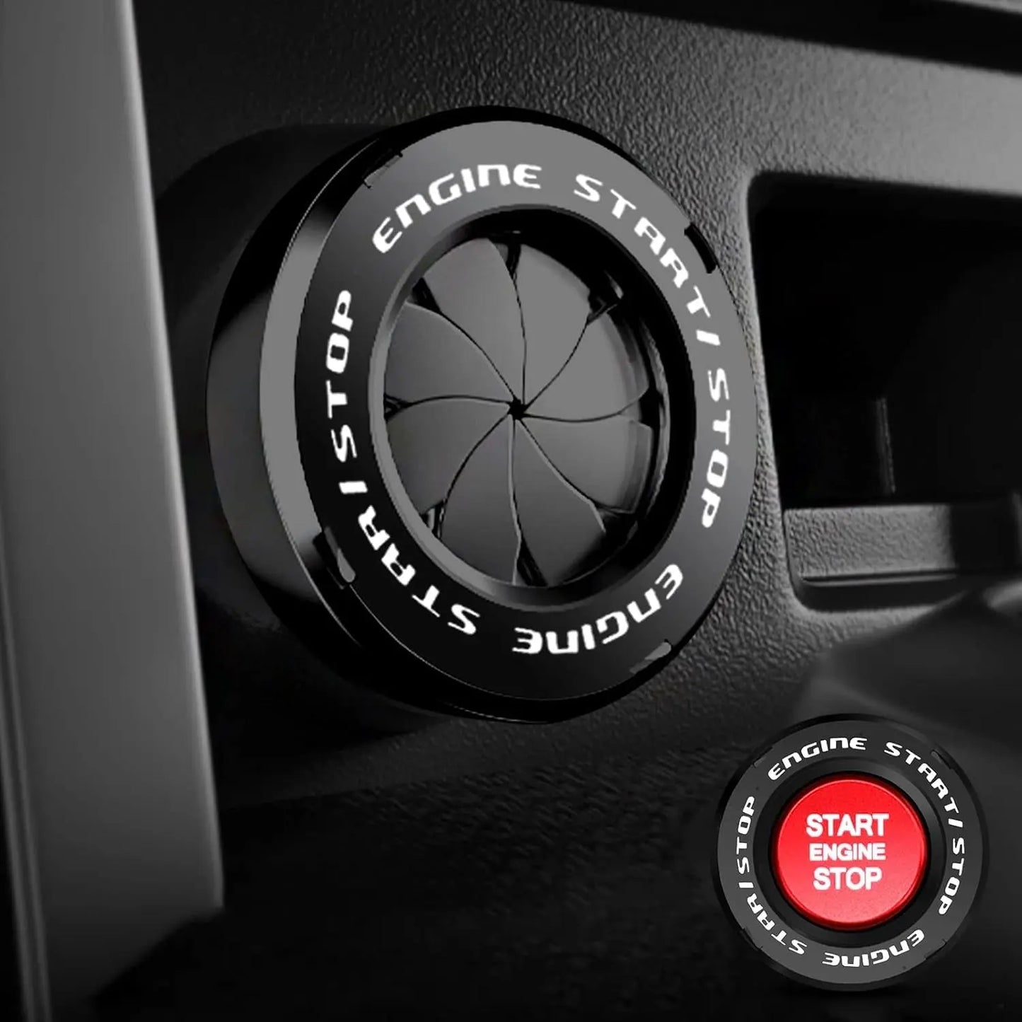 Car Start Stop Button Cover Creative Engine Start Stop Button Cover - zeetas