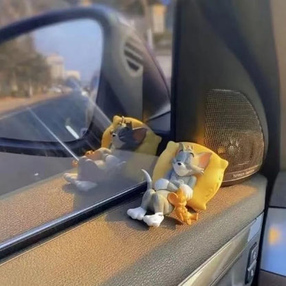 Tom & Jerry Cute Sleeping Car Interior Accessory-Cute Toy for car Dashboard and Table top zeetas