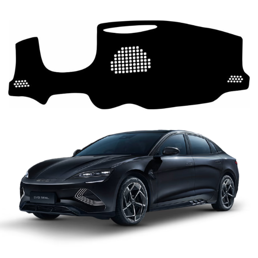 ZEETAS BYD Seal 2024-2026 Car Dashboard Cover Black Color Custom Fit Anti-Slip UV Protection Dashboard Mat