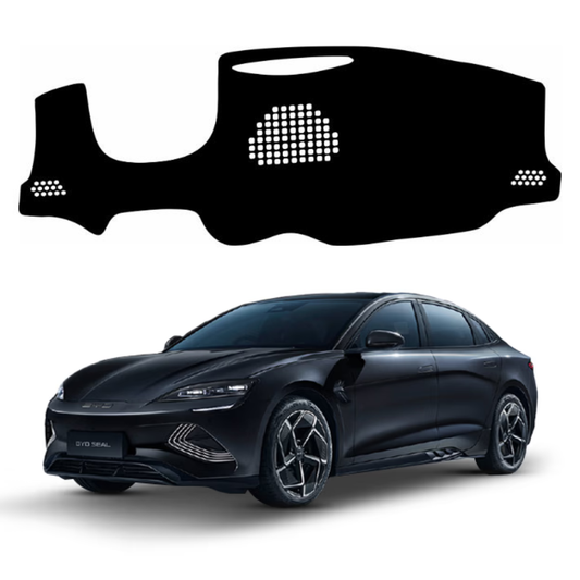 ZEETAS BYD Seal 2024-2026 Car Dashboard Cover Black Color Custom Fit Anti-Slip UV Protection Dashboard Mat