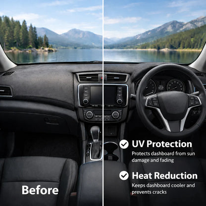 Car dashboard cover used before & after