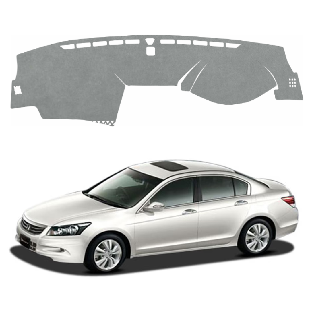 ZEETAS Honda Accord 2008 TO 2012 Car Dashboard Cover Grey Color Custom Fit Anti-Slip UV Protection Dashboard Mat