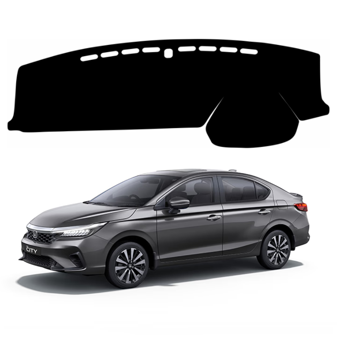 ZEETAS Honda City 2020 TO 2026  Car Dashboard Cover Black Color Custom Fit Anti-Slip UV Protection Dashboard Mat