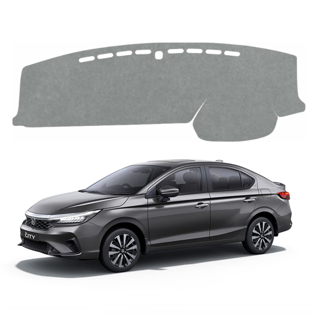 ZEETAS Honda City 2020 TO 2026  Car Dashboard Cover Grey Color Custom Fit Anti-Slip UV Protection Dashboard Mat