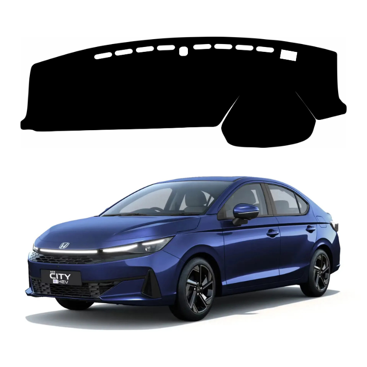 ZEETAS Honda City 2026 Car Dashboard Cover Black Color Custom Fit Anti-Slip UV Protection Dashboard Mat