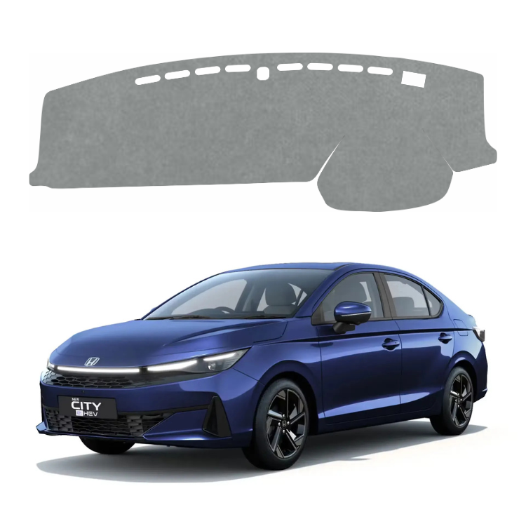 ZEETAS Honda City 2026 Car Dashboard Cover Grey Color Custom Fit Anti-Slip UV Protection Dashboard Mat