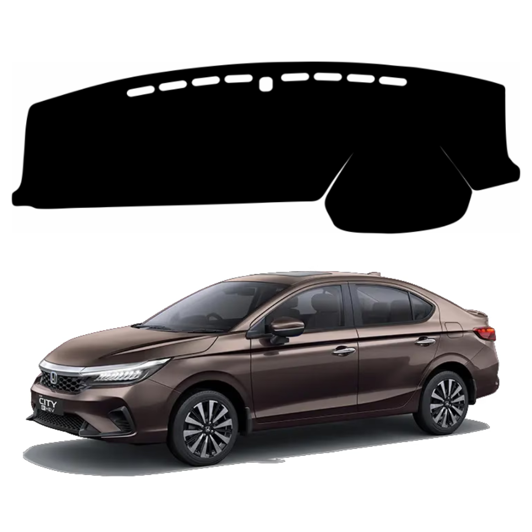 ZEETAS Honda City Hybrid EV 2022 TO 2026 Car Dashboard Cover Black Color Custom Fit Anti-Slip UV Protection Dashboard Mat