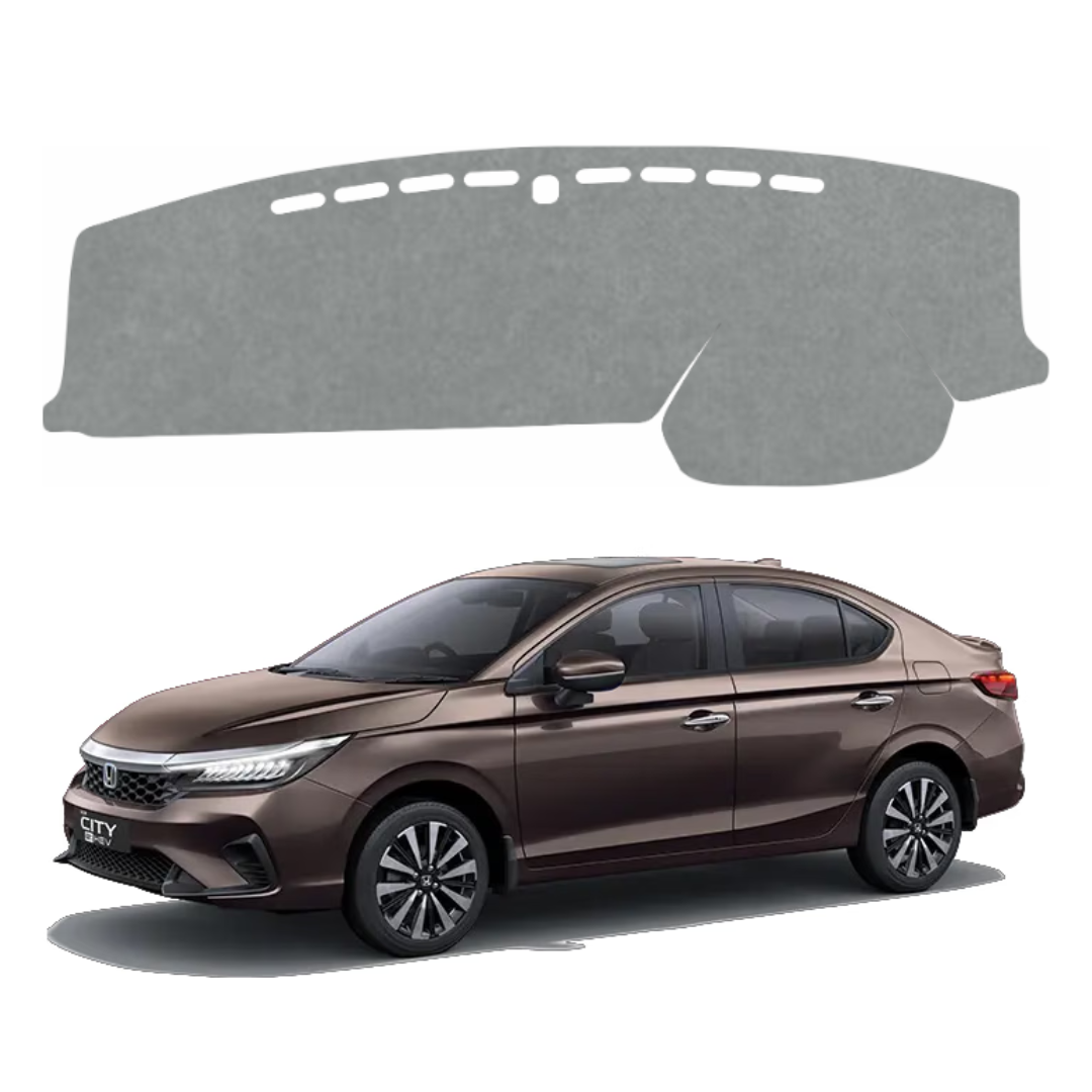 ZEETAS Honda City Hybrid EV 2022 TO 2026 Car Dashboard Cover Grey Color Custom Fit Anti-Slip UV Protection Dashboard Mat
