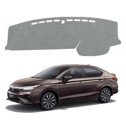 ZEETAS Honda City Hybrid EV 2022 TO 2026 Car Dashboard Cover Grey Color Custom Fit Anti-Slip UV Protection Dashboard Mat