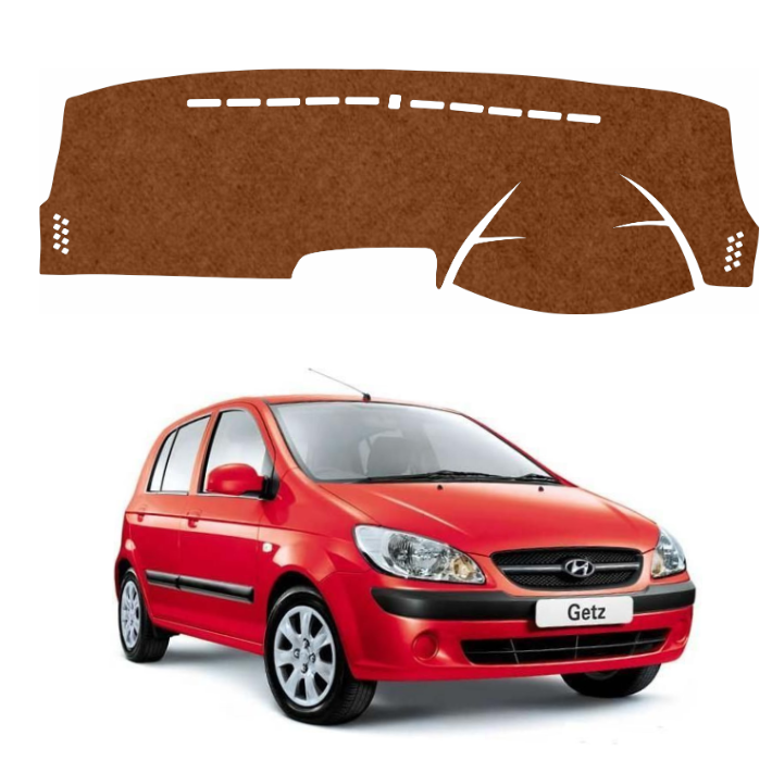 ZEETAS Hyundai Gets 2004 To 2010 Car Dashboard Cover Brown Color Custom Fit Anti-Slip UV Protection Dashboard Mat