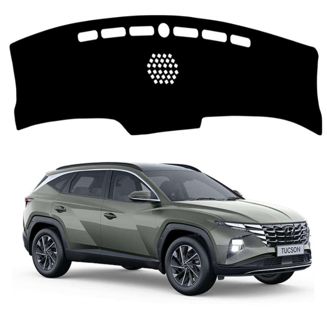 ZEETAS Hyundai Tucson 2022 To 2026 Car Dashboard Cover Black Color Custom Fit Anti-Slip UV Protection Dashboard Mat