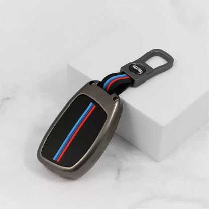 Premium Metal Key Cover for Hyundai Creta | Venue | Tucson | Alcazar | I20 | Grand I10 | Aura | Xcent | Accent | Exter