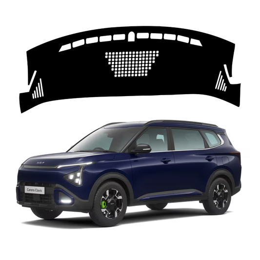 ZEETAS Kia Carens Clavis 2025-2026 Car Dashboard Cover Black Color Custom Fit Anti-Slip UV Protection Dashboard Mat