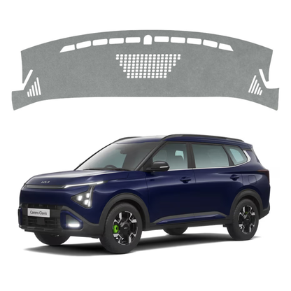 ZEETAS Kia Carens Clavis 2025-2026 Car Dashboard Cover Grey Color Custom Fit Anti-Slip UV Protection Dashboard Mat