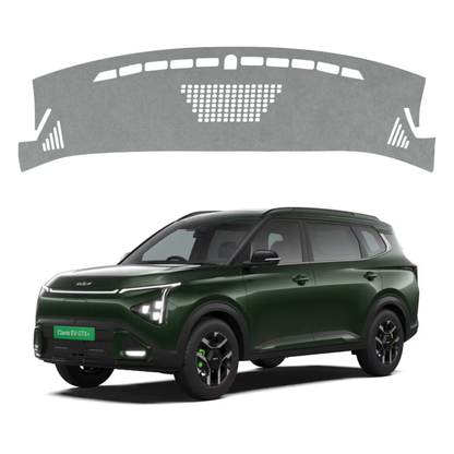 ZEETAS Kia Carens Clavis EV 2025-2026 Car Dashboard Cover Grey Color Custom Fit Anti-Slip UV Protection Dashboard Mat