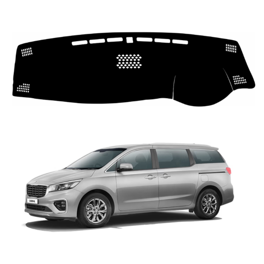 ZEETAS Kia Carnival 2020 To 2023 Car Dashboard Cover Black Color Custom Fit Anti-Slip UV Protection Dashboard Mat