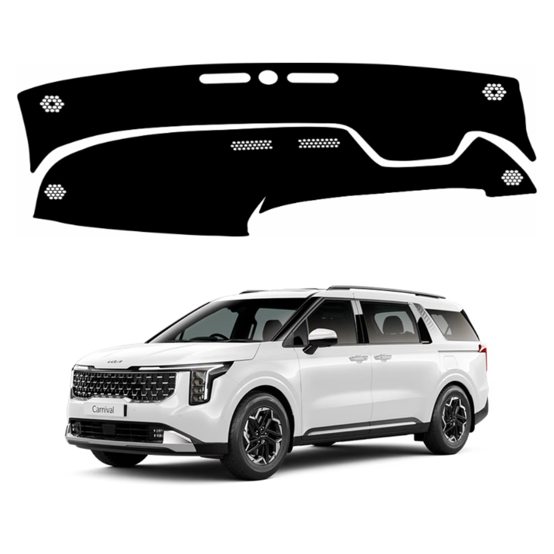 ZEETAS Kia Carnival 2024 To 2026 Car Dashboard Cover Black Color Custom Fit Anti-Slip UV Protection Dashboard Mat