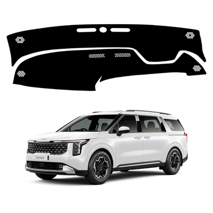 ZEETAS Kia Carnival 2024 To 2026 Car Dashboard Cover Black Color Custom Fit Anti-Slip UV Protection Dashboard Mat