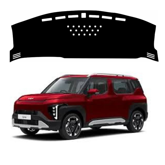 ZEETAS Kia Syros 2025-2026 Car Dashboard Cover Black Color Custom Fit Anti-Slip UV Protection Dashboard Mat