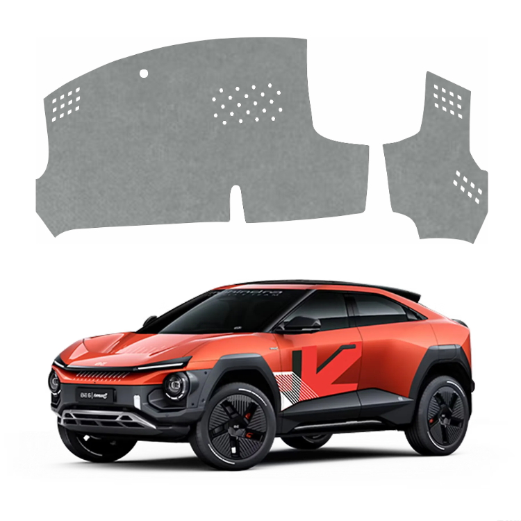 ZEETAS Mahindra BE6 FE 2025-2026 HUD Car Dashboard Cover Grey Color Custom Fit Anti-Slip UV Protection Dashboard Mat