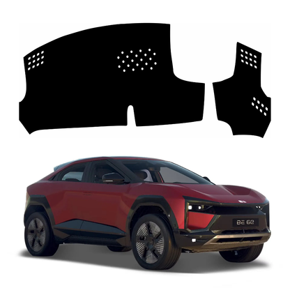 ZEETAS Mahindra BE6 HUD 2025-2026 HUD Car Dashboard Cover Black Color Custom Fit Anti-Slip UV Protection Dashboard Mat