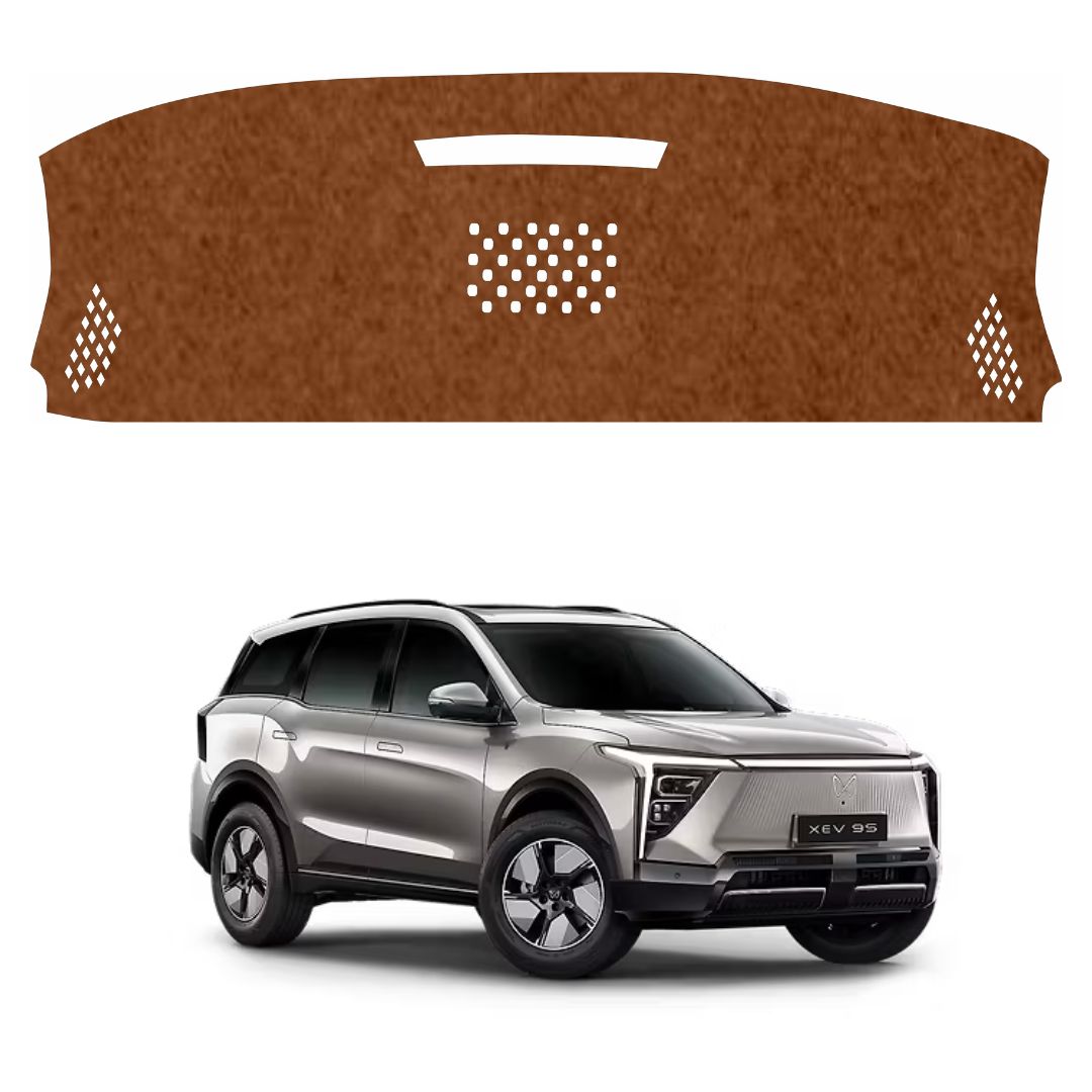 ZEETAS Mahindra XEV 9S 2025–2026 Car Dashboard Cover Brown Color Custom Fit Anti-Slip UV Protection Dashboard Mat