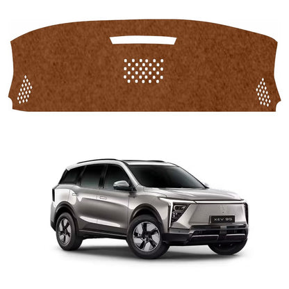ZEETAS Mahindra XEV 9S 2025–2026 Car Dashboard Cover Brown Color Custom Fit Anti-Slip UV Protection Dashboard Mat