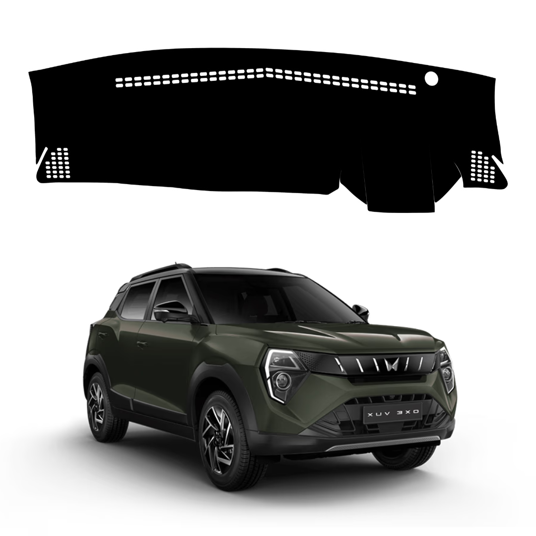 ZEETAS Mahindra XUV 3XO 2025 To 2026 Car Dashboard Cover Black Color Custom Fit Anti-Slip UV Protection Dashboard Mat