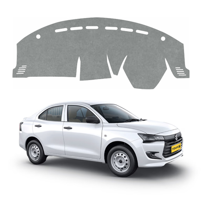 ZEETAS Maruti Suzuki Dzire Tour S 2025-2026 Car Dashboard Cover Grey Color Custom Fit Anti-Slip UV Protection Dashboard Mat